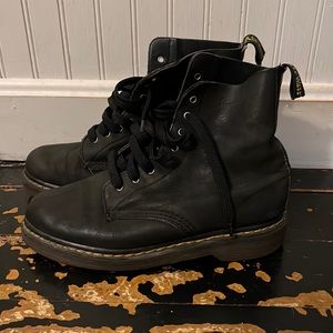 Black Leather Made in England Doc Martens